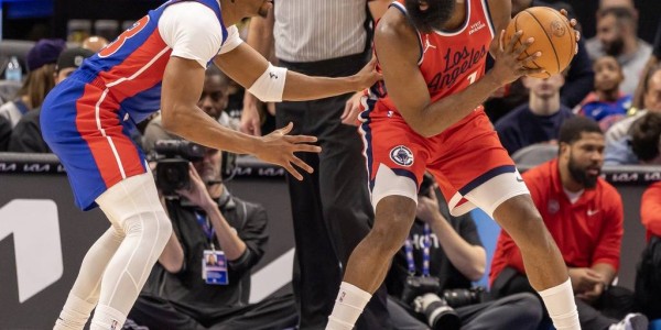 小卡26+8哈登19+7+7 科林斯25分快船逆转残阵活塞